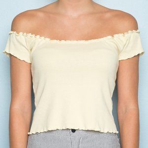 Brandy Melville J. GALT off shoulder crop top